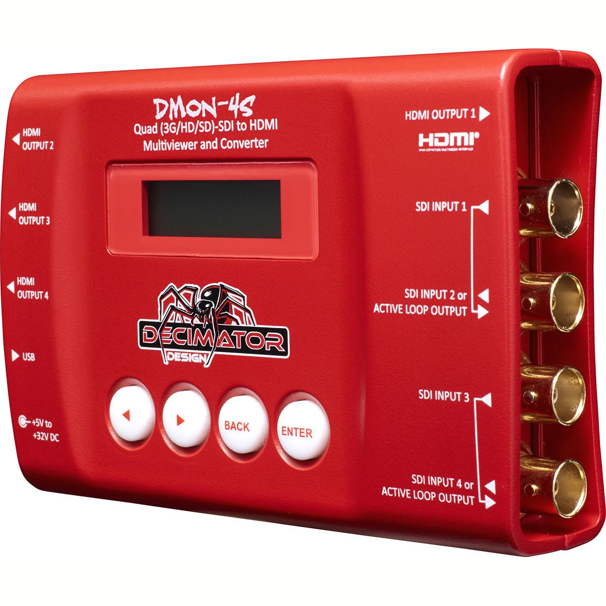 Amazon.com: Decimator DMON-4S Quad (3G/HD/SD)-SDI to HDMI